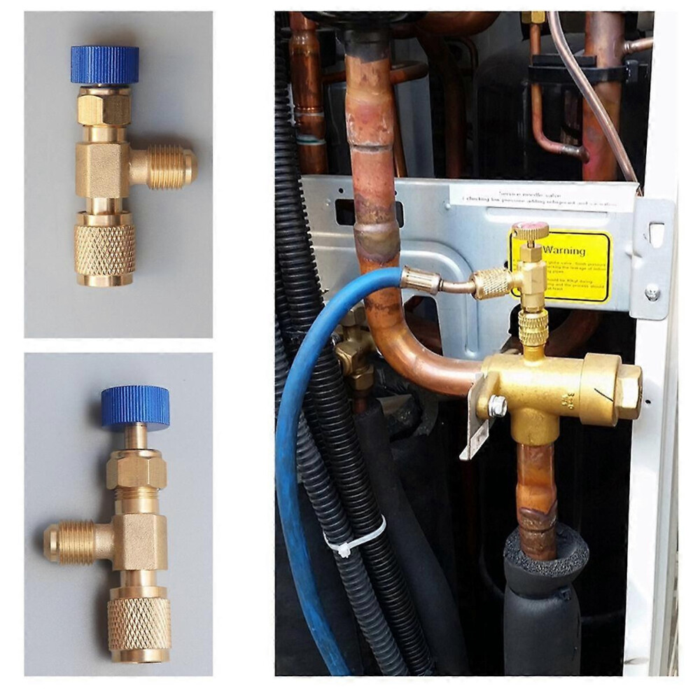 R22 R410 Ac Valve 1/4 Inch Filler Joint A/C Refrigerant Valve For Air Conditioning Repair And Fluoride 8906221284187