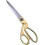 Large Ribbon Cutting Scissors for Ceremony, Gold Scissors 1