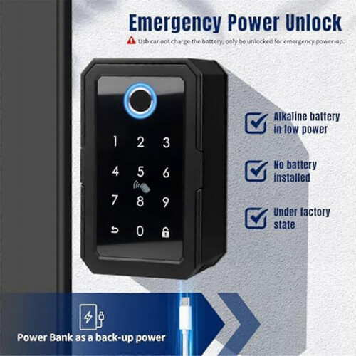 Smart key box with Bluetooth function, home electronic key safe, compatible with host devices 1