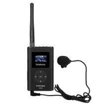 Retekess Ft11 0.3w Wireless FM Broadcast Transmitter MP3 Portable for Church Car Meeting Support TF Card Aux Input