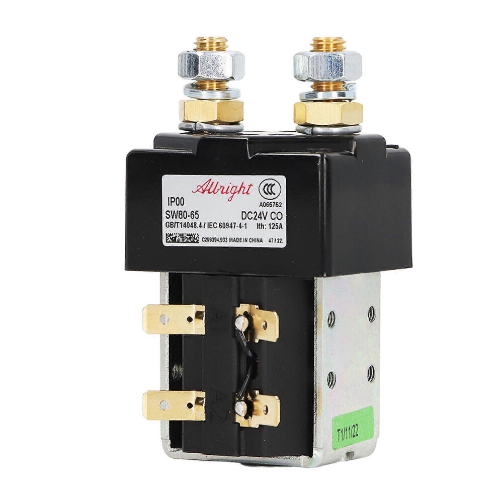 Relay Solenoid Valve 24V 125A For Forklift Stacker, Pallet, Compatible With B2sw11, B2sw12, Albright 8849834293965