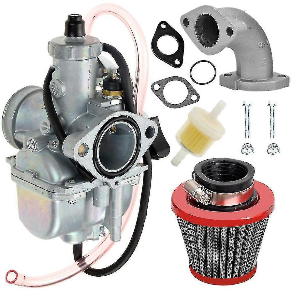 26Mm Carburetor Air Filter Intake Pipe Kit Compatible With Mikuni For 110Cc-140Cc Pit Dirt Bikes 8807173050779