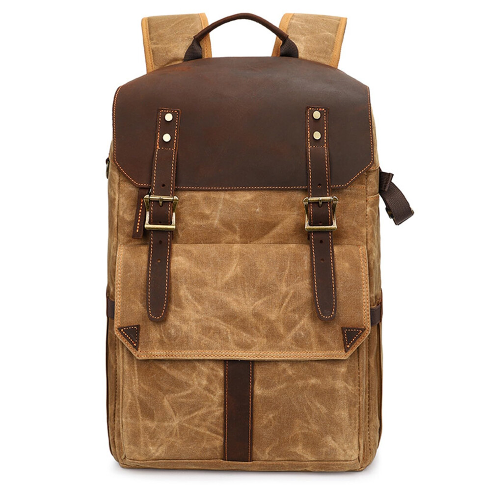 Large Capacity Photography Camera Shoulders Backpack Dslr Bag For Outdoor Backpack, Video Tripod Compartment, 2 Yellow 9382693063908