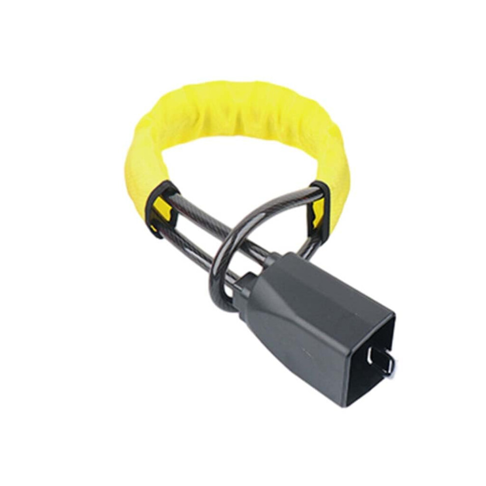 Car Steering Wheel Lock For Vw Golf Sportsvan 20152025, Strong Steel Antitheft Seat Belt Lock, Yellow 9189345514760