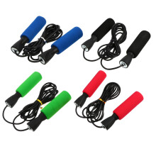 Jump Rope NonSlip Handle 4Piece Skipping Rope Set For Fitness And Students School Supplies Compact For Easy Storage