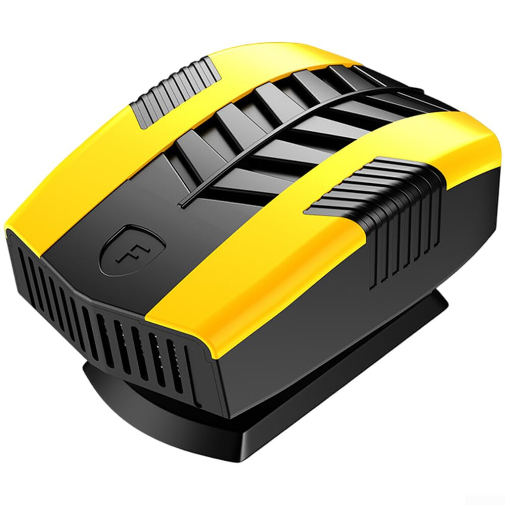 12V Car Heater With Fast Ptc Heating, Dual Modes And 360 Rotatable Vents For Windshield And Interior (Yellow) Yellow 9347817468922