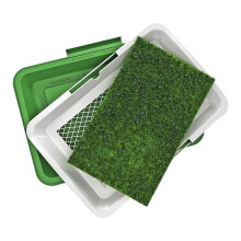 Grass Potty Training Pad Turf Potty Pad Pet Mat Splashproof Reusable ThreeLayer Tray Washable NonSlip