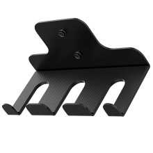 Hanger Hook Vertical Wall Mounted Barbell Holder, Barbell Storage Rack For Home Gym, Hanging Barbell Rack, Steel Black