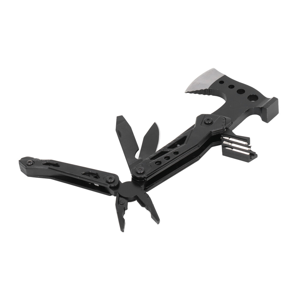 Pocket Size Multifunctional Folding Axe, Hammer, Knife & Pliers, Stainless Steel, Model 048Ft 7891374954128