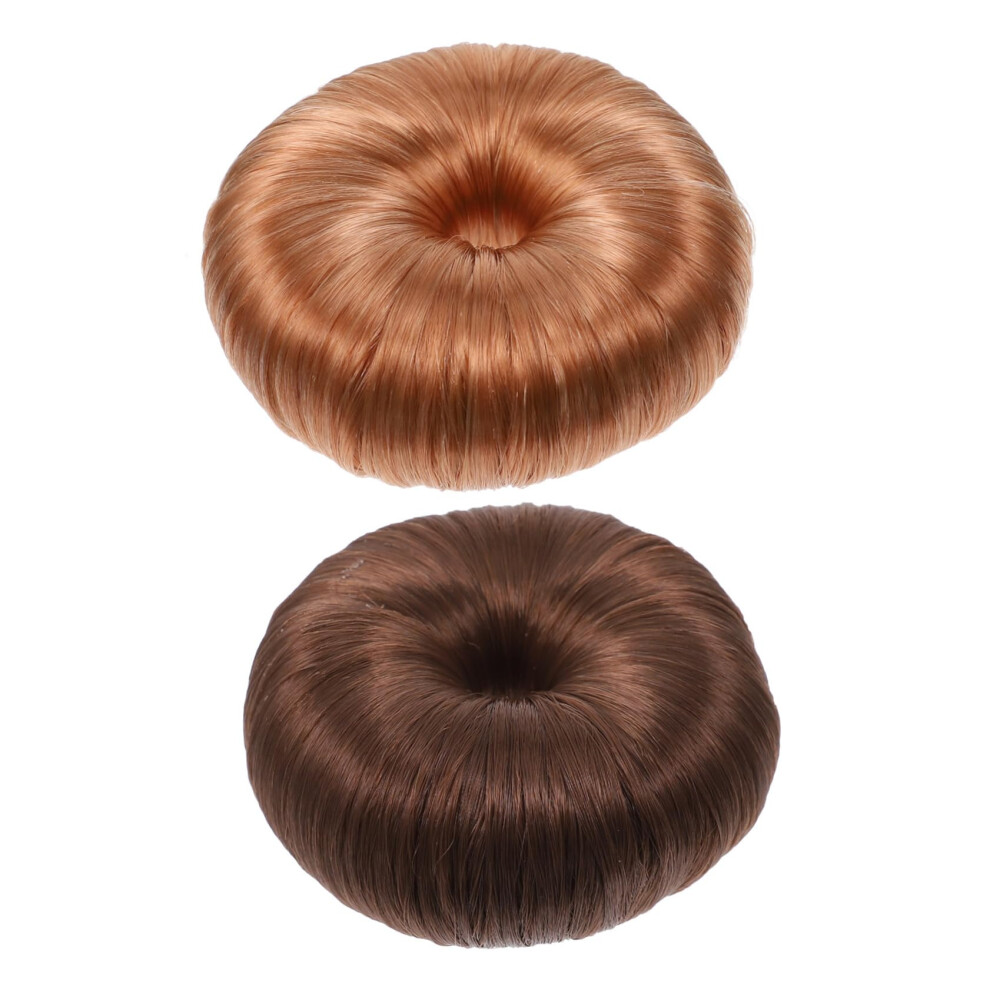 2pcs Elastic Hair Bun Maker for Women NoTrace Volume Adding DIY Hair Styling Tool
