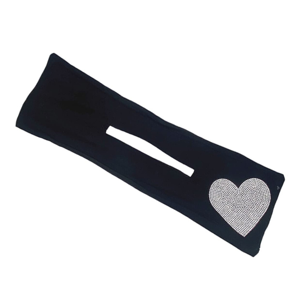 Unisex 2Pcs Rhinestone Heart Hair Bun Maker, Elegant Donut Shaper Styling Tool For Women