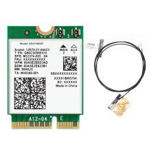 Para AX411 WiFi Card+Antenna WiFi 6E CNVio2 BT 5.3 Tri-Band 5374Mbps Network Adapter para Laptop/PC Win10/11-64Bit