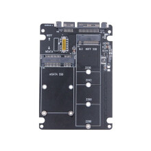 M.2 Solid-State SSD to Sata3 Ngff Msata to Serial Adapter Card Dual-Use 2-In-1 with