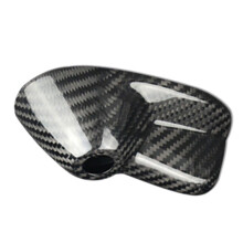 Real Carbon Fiber Roof Fin Antenna Cover Trim for Cooper Clubman R55 R56 2007-2013 Car Aerials Accessories
