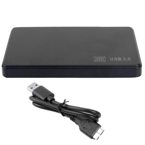 2.5In  to USB 3.0 Solid State Enclosure Mobile Hard Disk Cassette with USB3.0/2.0 Cable for HDD SSD External Storage