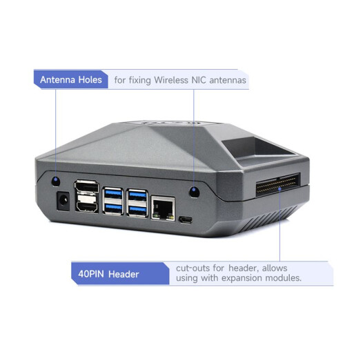 For Jetson  Case Shell(F) ,for Jetson  Development Kit, Cooling and Protection Metal Case, with GPIO Adapter 2