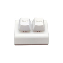 Macro Programming Keyboard RGB Custom 2 Keys Keyboard Copy and Paste OSU Keyboard Gaming Hotswap Keypad White