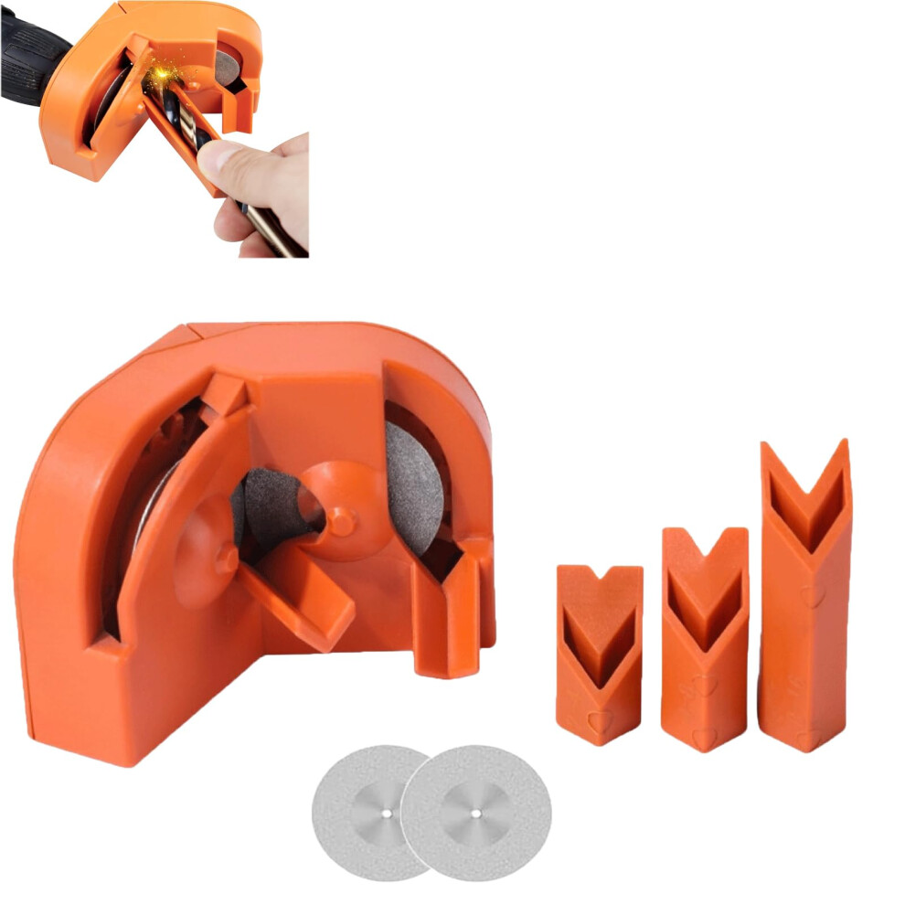 Drill Bit Sharpener With Dual Diamond Wheels For Hss Carbide Cobalt Bits, Fast Multisize Grinding 9189345501647