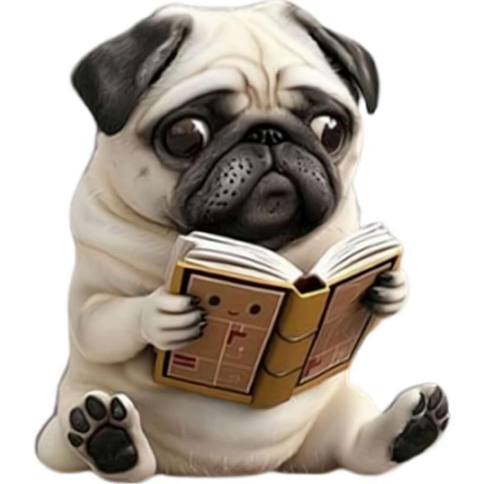 Cute Pug Car Air Freshener Acrylic Vent Clip Diffuser Solid Longlasting Scent 1Pcs 9199774933193