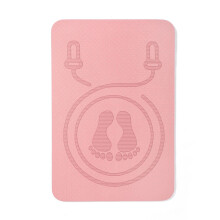 Skipping Rope Mat NonSlip Elastic Yoga Mat ShockAbsorbing Fitness Cushion Training Pink For Home Gym Floor