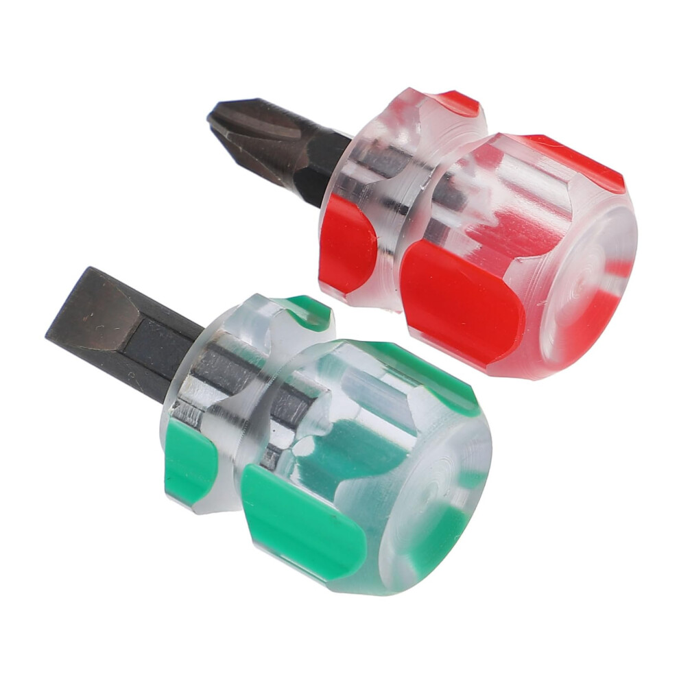 2Pcs Magnetic Cross Screwdriver Set With Ergonomic Grip Handle For Household 9189345507076