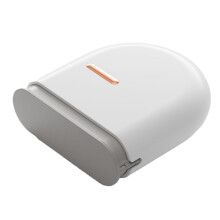 Retainer Case with Ventilation Holes, Large Capacity Mouth Guard Storage Box with Drain Groove, White