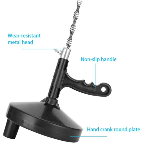 Drain Cleaner Toilet Plunger Digger Hand Tool For Pipe Clogs Sewer Drain Remover 1
