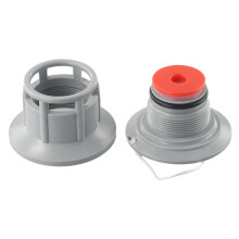 Inflation Hose Valve Adapter EightHole Air Valve For Kayaks And Inflatable Boats Gray PVC