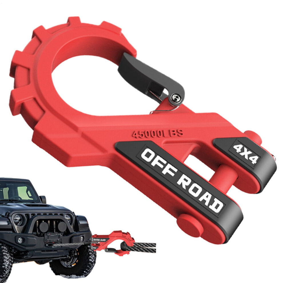 Atv Winch Hook 20 Ton Steel Slip Hooks For Car Truck Suv Recovery Trailers Tractor Construction Red 9347817471021