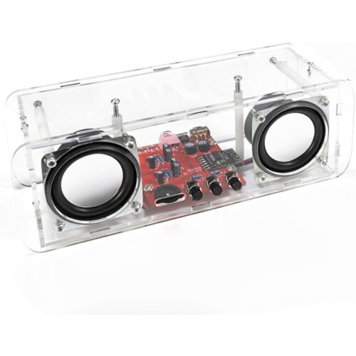 DIY Stereo Speaker Soldering Practice Kit Bluetooth Compatible Beginner Friendly Complete With Components PCB Enclosure 1