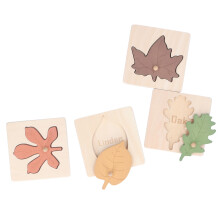 Colorful Wooden Leaf Puzzle Develop Skills & Cognitive Abilities in Kids
