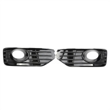 Front Bumper Fog Light Cover Grill for  Transporter T5 T5.1 Sportline 2010-2015 Gloss Black