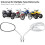 Silver OvalUniversal Chrome Motorcycle Mirrors, 10mm Rear View Side Mirrors Handle Bar End 5