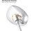 Silver OvalUniversal Chrome Motorcycle Mirrors, 10mm Rear View Side Mirrors Handle Bar End 4