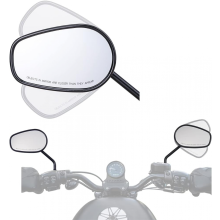 Rear View Mirrors, Left and Right for Harley 1982-2023 Sportster Dyna Softail Touring Road Glide Electra Road King Street Glide, Chrome