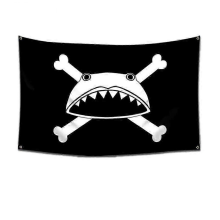 5722-3160 x 90 cmOne Piece Pirate Skull Flag Home Bedroom Wall Decor Banner Painting Luffy Straw Hat Pirates Flag Toy Stapestries Wall Stickers