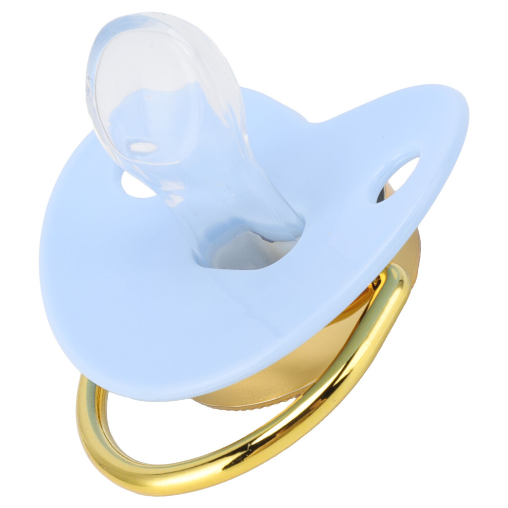 Baby Pacifier 6-18 Months, Bpa-Free Silicone With Clip, Blue