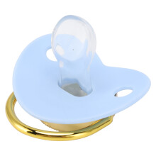 Baby Blue Luxury Pacifier for 6-18 Months, BPA-Free Silicone & PP