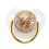 Baby Pacifier 6-18 Months Silicone Bling Anti-Static White 2