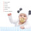 Baby Pacifier 6-18 Months Silicone Bling Anti-Static White 3