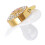 Baby Pacifier 6-18 Months Silicone Bling Anti-Static White 4