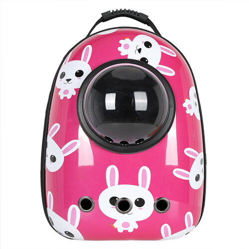Cat Backpack Carrier with Space Capsule Design, Ventilated Hard Shell Pet Travel Backpack for Hiking