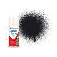 Humbrol Gloss Spray Paint - AD6021 No 21 Black 150ml - Model Paints for Plastic Kits, Fast-Drying Modelling Paint for Crafting Surfaces Including Pla