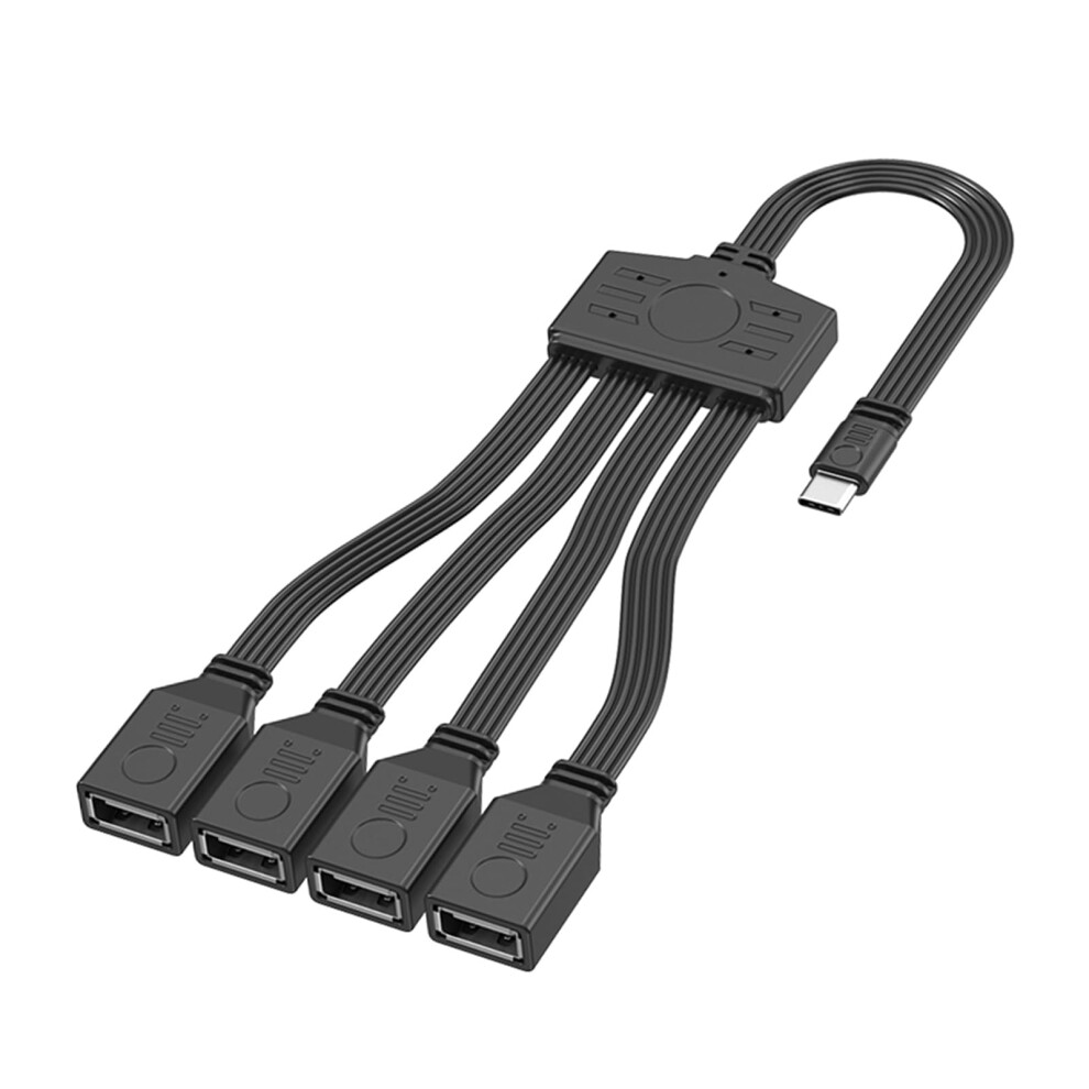 Usb C To 4 Usb Adapter Splitter Cable For Fast Charging And Data Transfer Extension Cord 9450606459534
