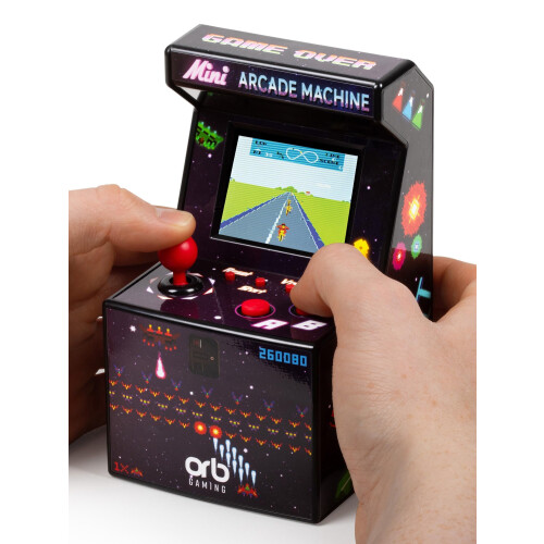 Mini Arcade Machine, 240 Built-In 8-Bit Games, 2.5” Full Colour Screen ...