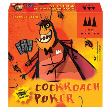 Schmidt | Cockroach Poker | Bluffing Poker Card Game | Ages 8+ | 2-6 Players | 15 Minutes Playing, Orange