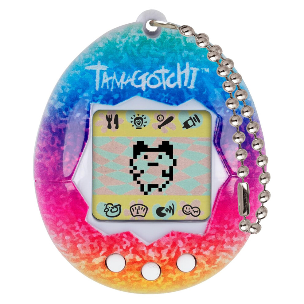 New Tamagotchi Men's Bandai Original Rainbow Shell | Original Cyber Pet 90S Adults And Kids Toy With Chain | Retro Virtual Pets Are Great Boys And G