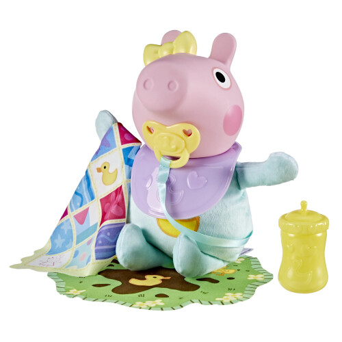Peppa Pig Peppa Pig Oinks and Snuggles Evie Interactive Baby Doll, 28 cm