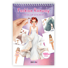 BSCOOL Sticker Dress Up Books - Dress Me Up Sticker Activity Book for Kids. Learn Girls Fashion Design with Stickers and Guides for Kids 5 and up. (S