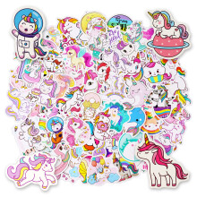 OSDUE Unicorn Stickers for Kids,100Pcs Cute Cartoon Waterproof Stickers, Cute Trendy Aesthetic Sticker for Laptop Car Scrapbook Phone Skateboard Comp